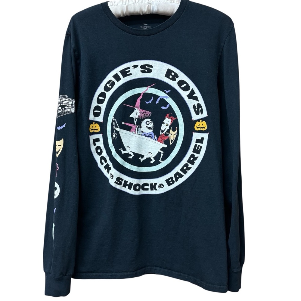 Nightmare Before Christmas longsleeve "Oogies Boys" graphic tee, medium